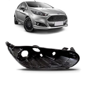 Carcaça Farol Para Ford Fiesta 2013 2014 2015 2016 2017 Lado Direito