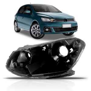 Carcaça Farol Para Volkswagen Gol Gvii 2016 2017 2018 Lado Esquerdo