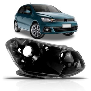 Carcaça Farol Para Volkswagen Gol Gvii 2016 2017 2018 Lado Direito