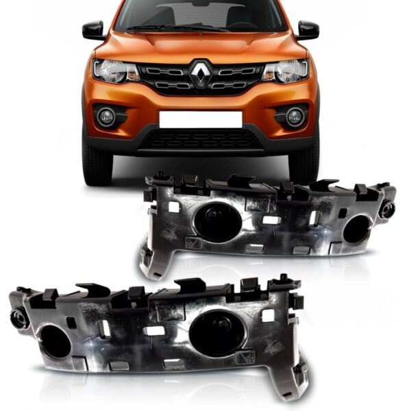 Par Guia Suporte Envolvente Dianteiro Kwid 2017 A 2018