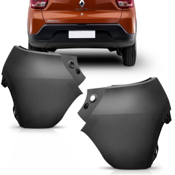 Ponteira Lateral Parachoque Traseiro Kwid 2017 Á 2018 Lado Direito
