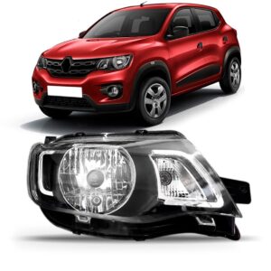 Farol Principal Renault Kwid 17 18 Regulagem Manual 1ª Linha - Direito/passageiro