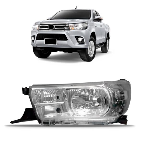Farol Hilux Srv 2016 2017 2018 2019 2020 Manual Sem Led Lado Esquerdo