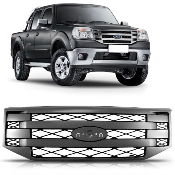 Grade Dianteira Ford Ranger 2010 2011 2012 1a Linha Cinza
