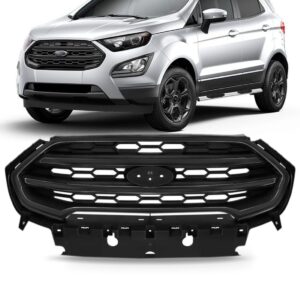 Grade Radiador Ecosport 2017 2018 2019 C/ Friso Cinza Escuro Preto