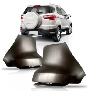 Ponteira Parachoque Traseiro Ecosport 2013 A 2019 Preto Lado Esquerdo