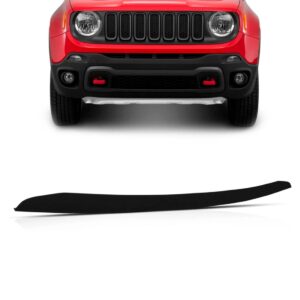 Spoiler Parachoque Dianteiro Renegade 2015 A 2018 Preto