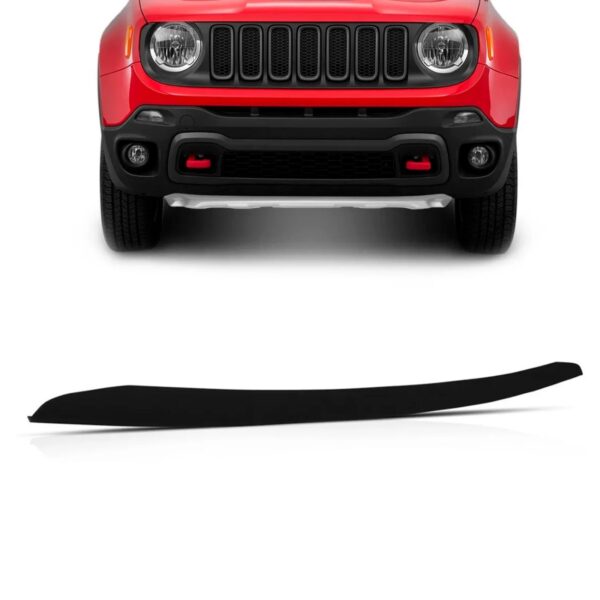 Spoiler Parachoque Dianteiro Renegade 2015 A 2018 Preto
