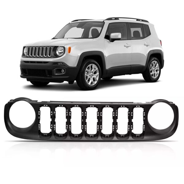 Grade Radiador Para Jeep Renagade 2015 A 2018 1a Linha Plástico