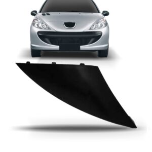 Tampa Reboque Parachoque Para Peugeot 207 2008 A 2012 Preto
