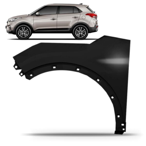 Paralama Dianteiro Para Hyundai Creta 2017 2018 2019. Lado Esquerdo