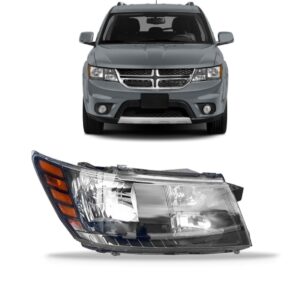 Farol Journey 09/13 Mascara Negra Sinaleira Ambar 1ª Linha - Direito/passageiro