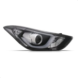 Farol Elantra 14 15 2016 Elétrico Com Motor Com Led 1ª Linha - Direito/passageiro