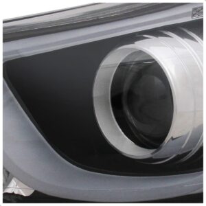 Farol Elantra 14 15 2016 Elétrico Com Motor Com Led 1ª Linha Esquerdo/motorista