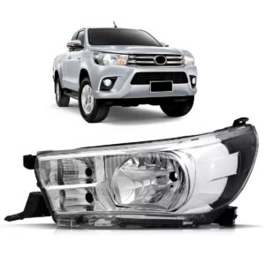 Farol Hilux Srv 16 A 17 Elétrico Com Motor Sem Led 1ª Linha Esquerdo/motorista