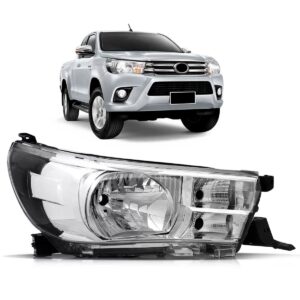 Farol Hilux Srv 16 A 17 Elétrico Com Motor Sem Led 1ª Linha Direito/passageiro