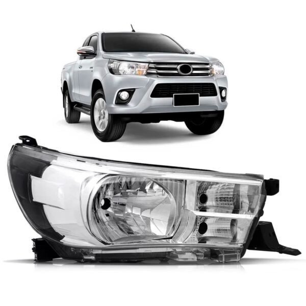 Farol Hilux Srv 16 A 17 Elétrico Com Motor Sem Led 1ª Linha Direito/passageiro