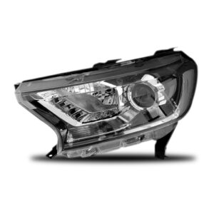 Farol Ranger 2016 A 2018 Eletrico C/motor C/projetor Cromado Lado Esquerdo
