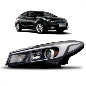 Farol Cerato 2017 A 2019 Manual Friso Branco 1ª Linha - Esquerdo/motorista
