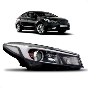 Farol Cerato 2017 A 2019 Manual Friso Branco 1ª Linha Direito/passageiro
