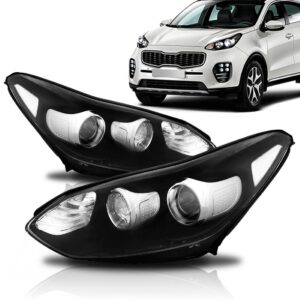 Farol Sportage 2017 A 2019 Eletrico C Motor C Projetor C Led Lado Direito
