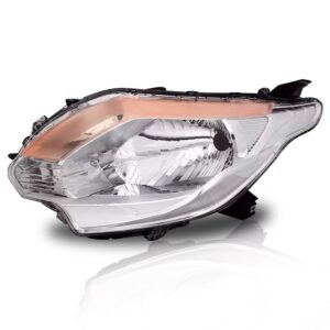 Farol L200 Triton 16 2017 Manual Cromado Com Sinaleira Âmbar Lado Esquerdo