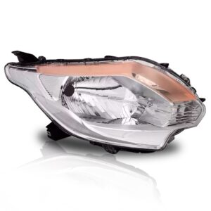 Farol L200 Triton 16 2017 Manual Cromado Com Sinaleira Âmbar Lado Esquerdo