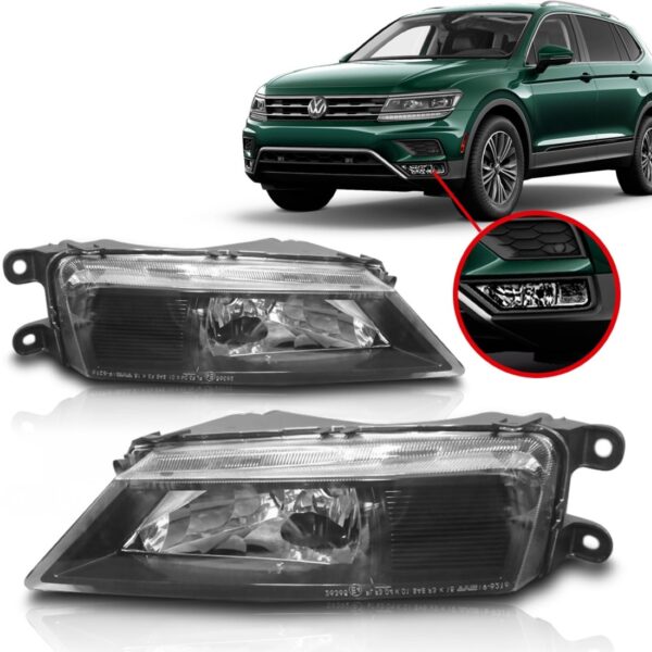 Farol Milha Tiguan 2018 A 2019 Mascara Negra 1ª Linha Esquerdo/motorista