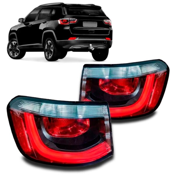 Lanterna Traseira Jeep Compass 2017 A 2018 C/ Led C/garantia Lado Esquerdo
