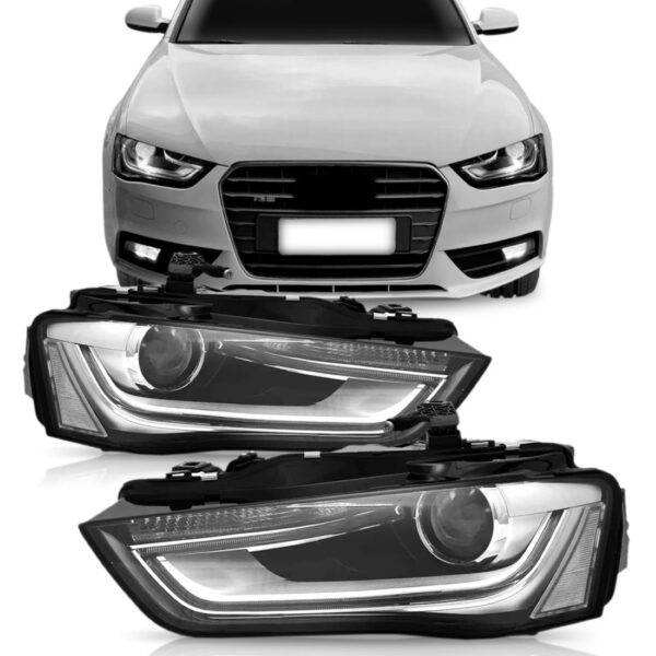 Farol Audi A4 13 2014 2015 2016 Elétrico Com Motor 1ª Linha Esquerdo/motorista