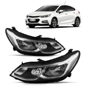 Farol Cruze Lt 17 A 2022 Manual Sem Led S/ Projetor 1ª Linha Esquerdo/motorista