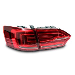 Kit Sinaleira Traseira Jetta 2011 2012 2013 2014 Com Led Vermelho
