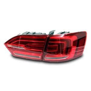 Kit Sinaleira Traseira Jetta 2011 2012 2013 2014 Com Led Vermelho