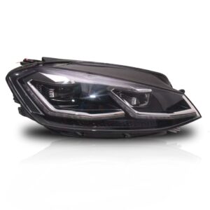 Par Farol Golf Gti Mk7.5 2018 A 2020 Friso Cromado C/ Led