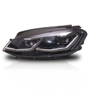 Par Farol Golf Gti Mk7.5 2018 A 2020 Friso Cromado C/ Led