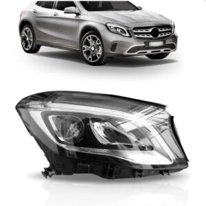 Farol Mercedes Gla 2017 2018 2019 Com Led Bixenon Sem Reator Lado Direito