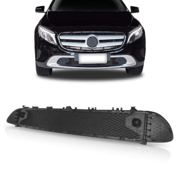 Grade Parachoque Gla 2018 2019 2020 Com Furo Sensor 1a Linha Preto