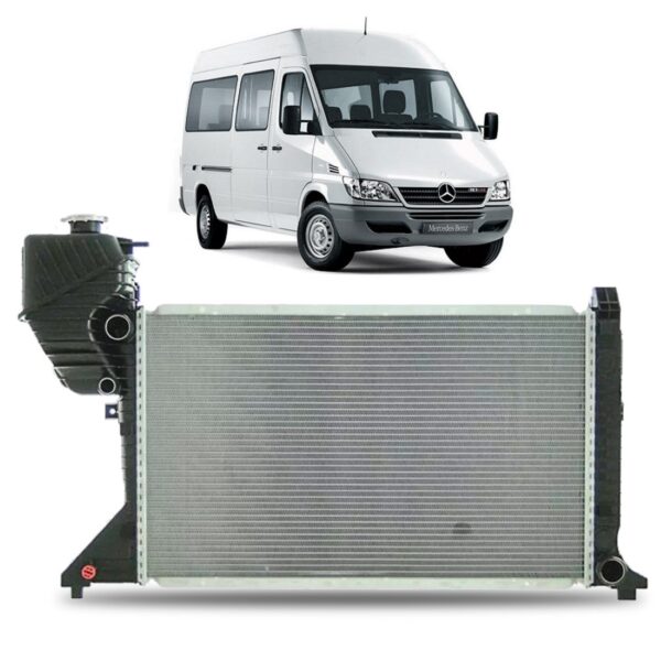 Radiador Sprinter 313 1995 A 2011 Com Reservatorio Manual