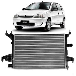 Radiador Corsa Montana 2003 04 05 06 07 08 09/2012 Manual