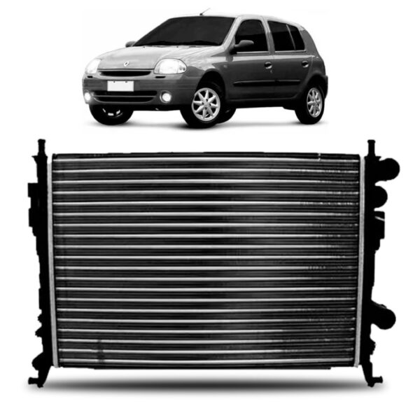 Radiador Clio 1999 00 01 02 03 A 2009 1.0/1.6 Manual Com Ar