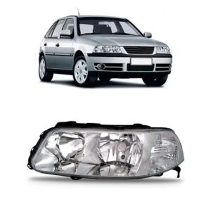 Farol Gol 1999 00 01 02 03 A 05 Foco Duplo Cromado 1ª Linha Esquerdo/motorista