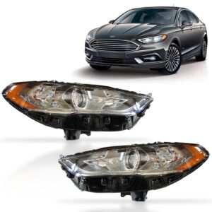 Farol Fusion 2017 2018 2019 Sel/flex Manual C/ Led 1ª Linha - Esquerdo/motorista