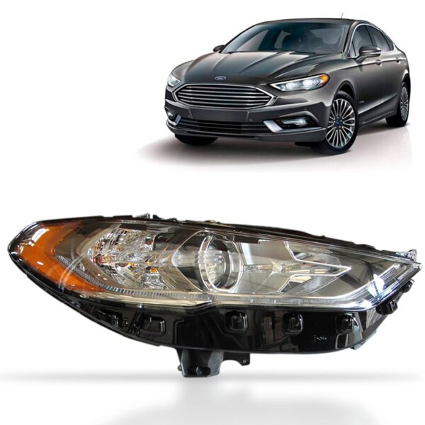 Farol Fusion 2017 2018 2019 Sel/flex Manual C/ Led 1ª Linha - Direito/passageiro