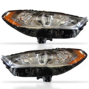 Farol Fusion 2017 2018 2019 Sel/flex Manual C/ Led 1ª Linha - Direito/passageiro