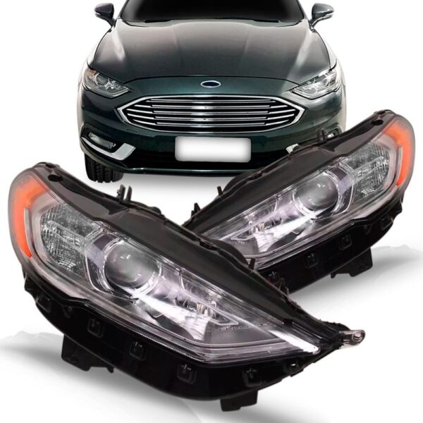 Farol Fusion 17 2018 2019 Sel Flex Manual Sem Led. 1ª Linha - Esquerdo/motorista