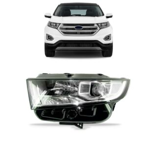 Farol Para Ford Edge Com Motor E Projetor 2016 2017 Elétrico Lado Esquerdo