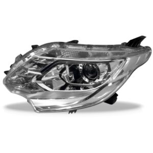 Farol Triton 16 A 18 Cromado C/led Sinaleira Azul 1ª Linha Esquerdo/motorista