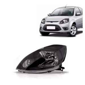 Farol Ka 2008 09 2010 11 2012 Manual Mascara Negra 1ª Linha Esquerdo/motorista