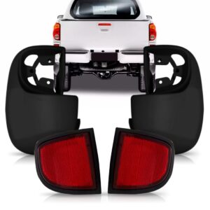 Polaina Traseira Para L200 Triton 2008 A 2014 Com Refletor Lado Esquerdo