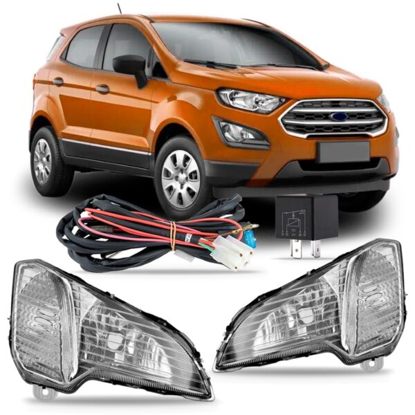 Kit Farol Milha Auxiliar Ecosport 2017 2018 2019 C/ Garantia